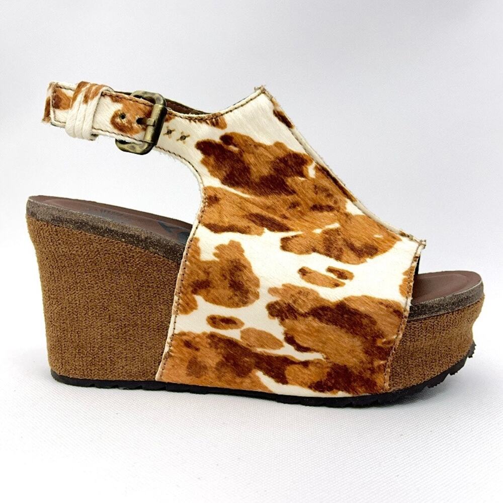 OTBT Jaunt Slingback Platform Wedge Sandals Cow - Picture 2 of 9
